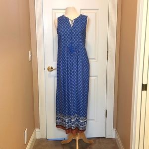 Beachlunchlounge border print maxi dress